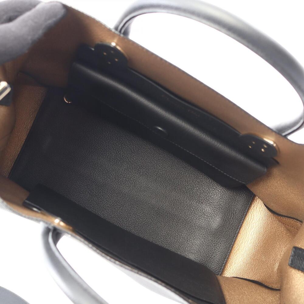 Dior Open Bar Handbag Leather Black - Picture 3 of 8